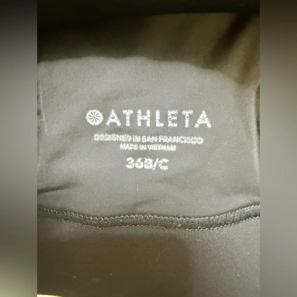 Athleta Women’s B/C Black Hustle Sports Bra - Size 36B/C